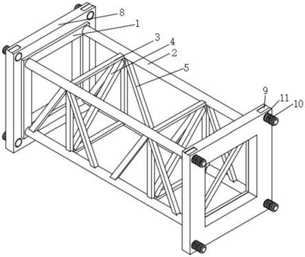 一种具有抗扭功能的钢结构支撑桁架的制作方法